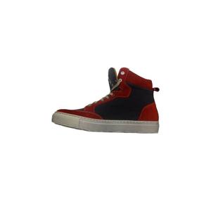 2021039-rgr-baskets-moto-toile-armalith-cuir-femme-helstons-maya-rouge-gris