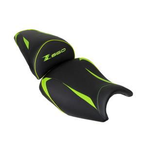 5374zla-selle-de-moto-bagster-ready-luxe-z-650-2020-2023-stam-noir-pique-cabonne-vert-celadon-lisere-jaune-fluo-tu
