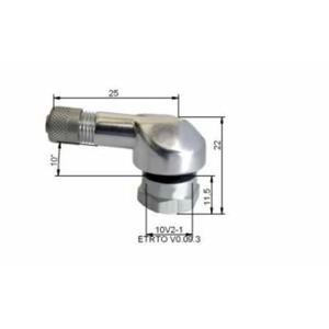 1052901-valve-de-pneu-bihr-x10-argente-25x22x11-5-mm