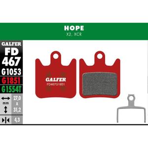 fd467g1851-plaquette-de-frein-galfer-hope-x2-rouge-27-mm