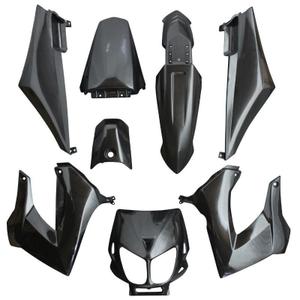 11378-lot-de-8-carrosserie-carenage-p2r-derbi-50-senda-2000-2010-noir-brillant-tu