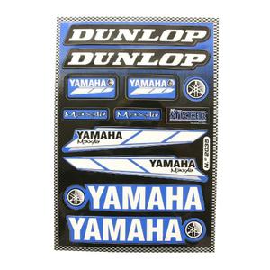 143729-planche-de-12-autocollants-p2r-racing-dunlop-blanc-bleu-noir-330x220-mm