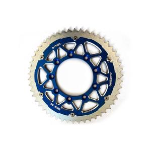 c-sb3505-tm52-bk-bl-couronne-moto-anti-boue-bi-metal-s-teel-tm-racing-520-silver-bleu-52t
